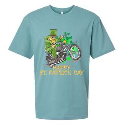 St Patrick Day Motorcycle Bike Biker Rider Plus Size Sueded Cloud Jersey T-Shirt