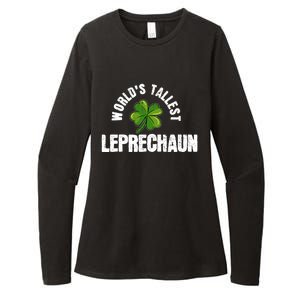 St Patrick's Day World's Tallest Leprechaun Cute Gift Womens CVC Long Sleeve Shirt