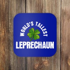 St Patrick's Day World's Tallest Leprechaun Cute Gift Coaster