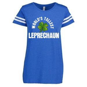 St Patrick's Day World's Tallest Leprechaun Cute Gift Enza Ladies Jersey Football T-Shirt