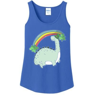 Saint Patrick's Day Irish Shenanigan Dinosaur Lover Dino Gift Ladies Essential Tank