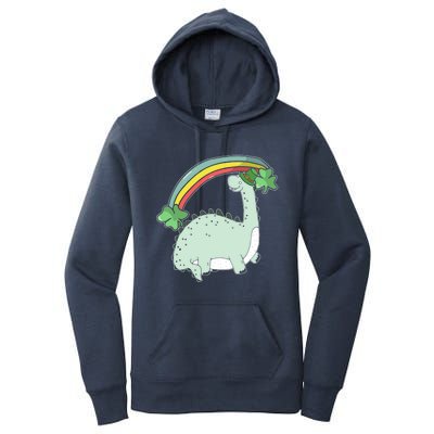 Saint Patrick's Day Irish Shenanigan Dinosaur Lover Dino Gift Women's Pullover Hoodie