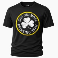 St Patricks Day Just One More Drinking Team Irish Shamrock Gift Cooling Performance Crew T-Shirt