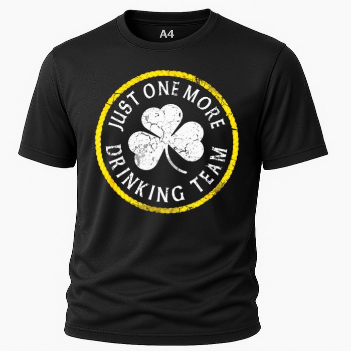 St Patricks Day Just One More Drinking Team Irish Shamrock Gift Cooling Performance Crew T-Shirt