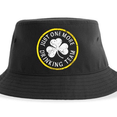 St Patricks Day Just One More Drinking Team Irish Shamrock Gift Sustainable Bucket Hat