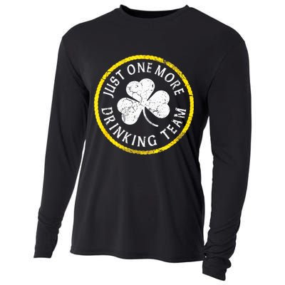 St Patricks Day Just One More Drinking Team Irish Shamrock Gift Cooling Performance Long Sleeve Crew