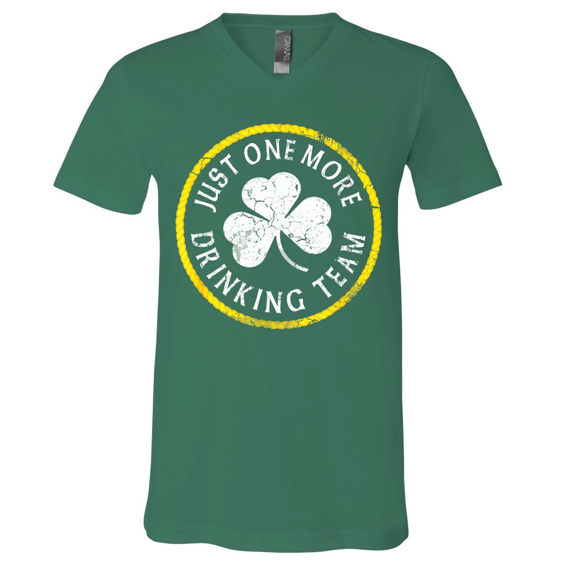St Patricks Day Just One More Drinking Team Irish Shamrock Gift V-Neck T-Shirt