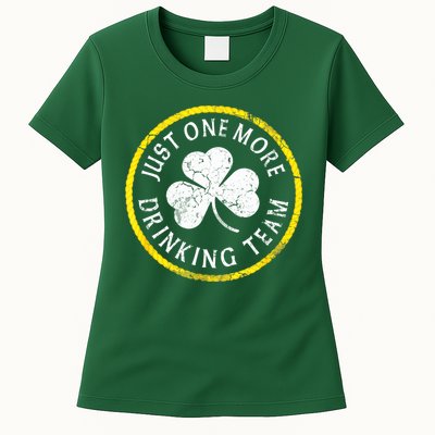 St Patricks Day Just One More Drinking Team Irish Shamrock Gift Womens T-Shirt