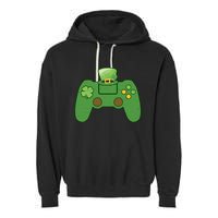 St Patrick's Day Gaming Controller Garment-Dyed Fleece Hoodie