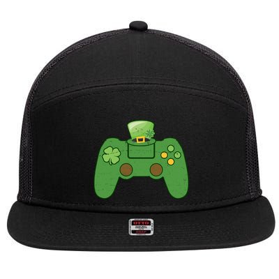 St Patrick's Day Gaming Controller 7 Panel Mesh Trucker Snapback Hat