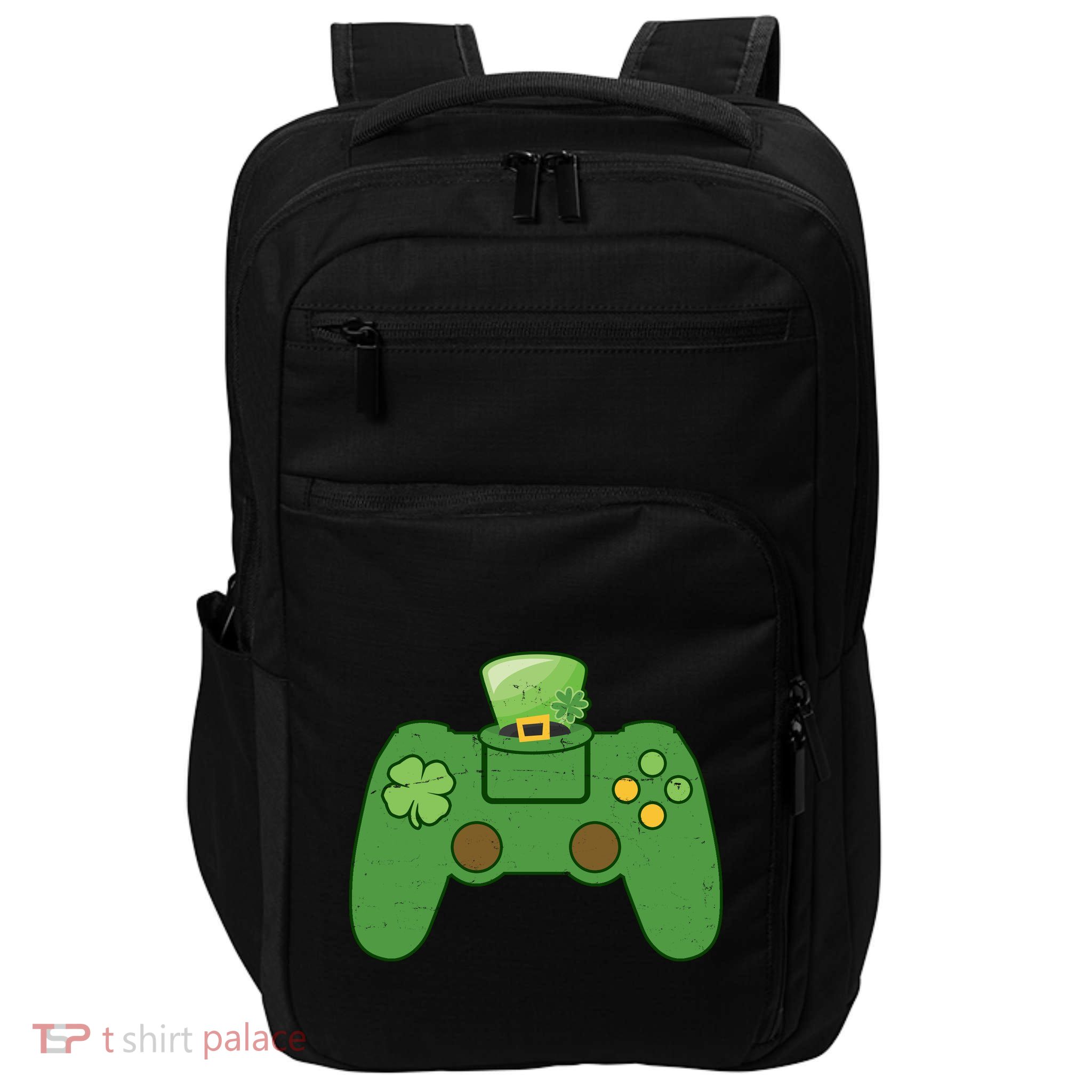 St Patrick's Day Gaming Controller Impact Tech Backpack
