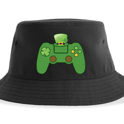 St Patrick's Day Gaming Controller Sustainable Bucket Hat