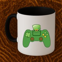 St Patrick's Day Gaming Controller Mug