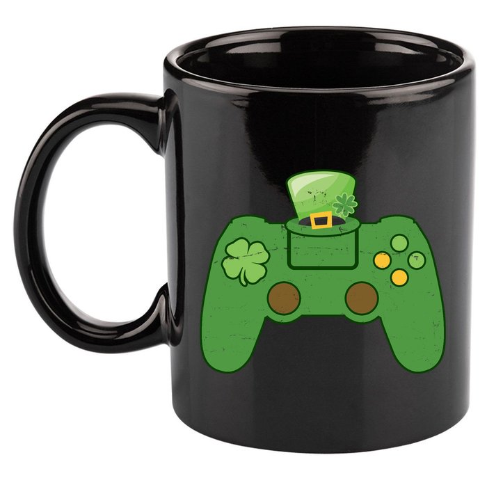St Patrick's Day Gaming Controller 11oz C Handle Ceramic Mug