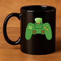 St Patrick's Day Gaming Controller 11oz C Handle Ceramic Mug