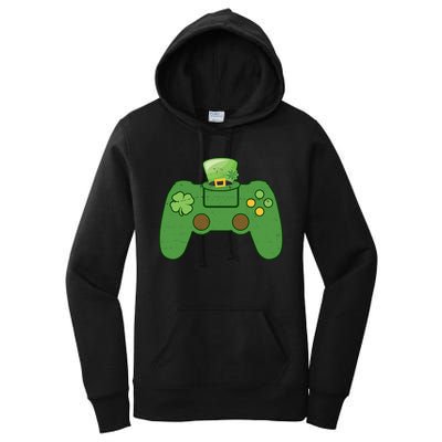 St Patrick's Day Gaming Controller Women's Pullover Hoodie