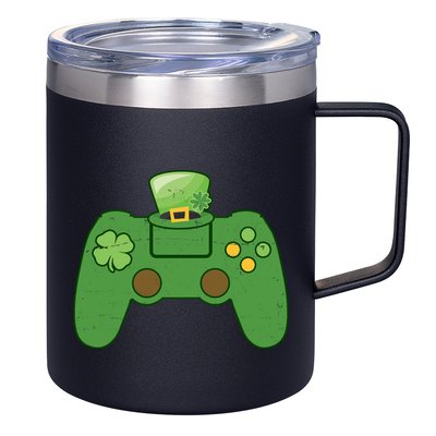 St Patrick's Day Gaming Controller 12oz Stainless Steel Coffee Mug