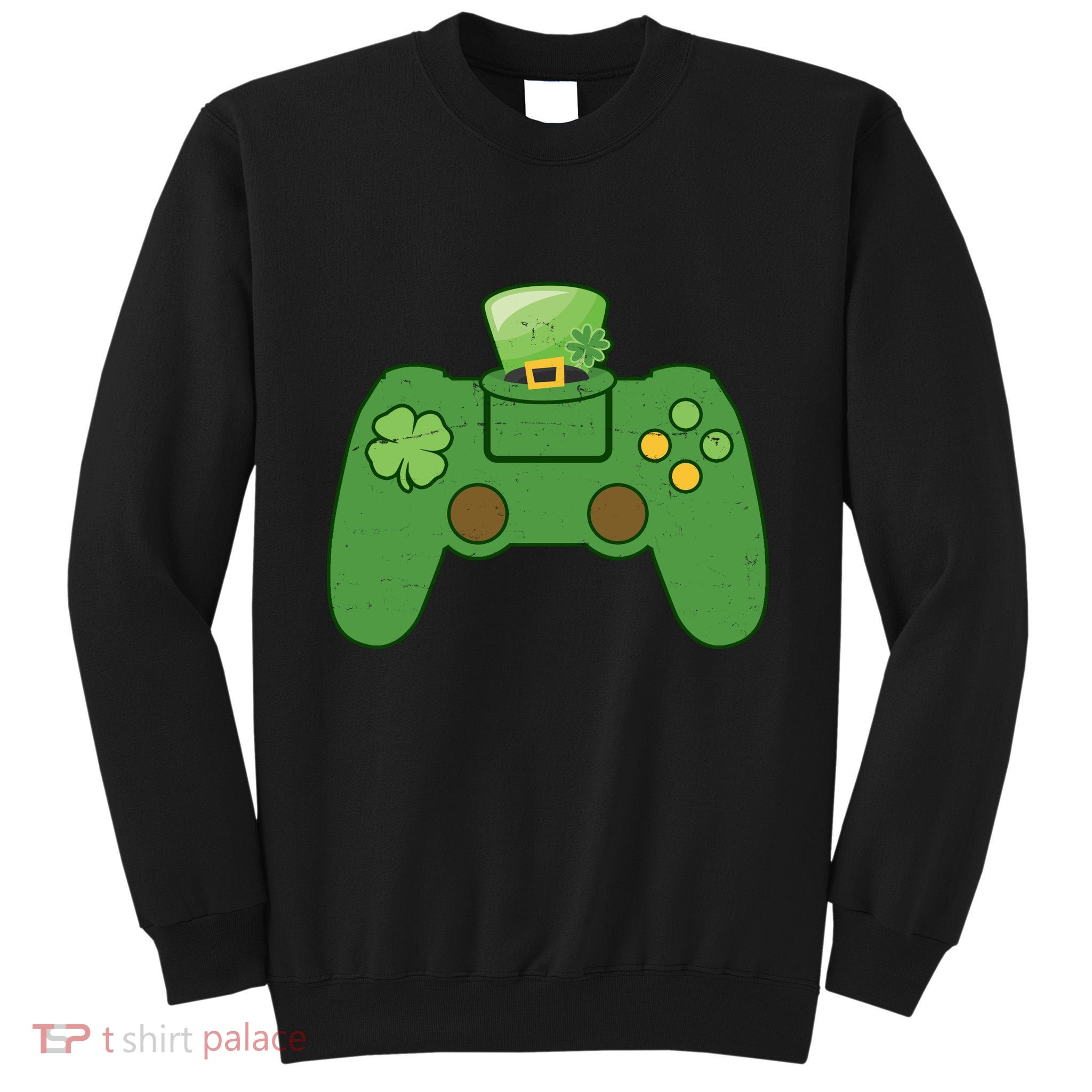 St Patrick's Day Gaming Controller Tall Sweatshirt