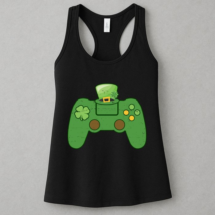 St Patrick's Day Gaming Controller Womens Tank Top
