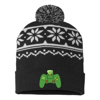 St Patrick's Day Gaming Controller USA-Made Snowflake Beanie