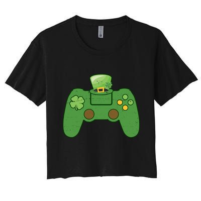 St Patrick's Day Gaming Controller Crop Top