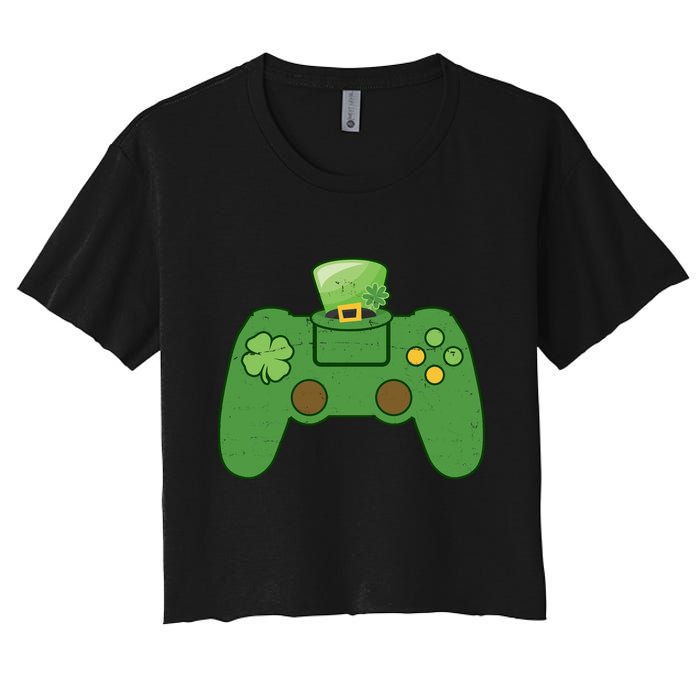 St Patrick's Day Gaming Controller Crop Top