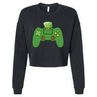 St Patrick's Day Gaming Controller Cropped Pullover Crew