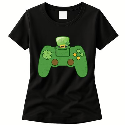 St Patrick's Day Gaming Controller Womens T-Shirt