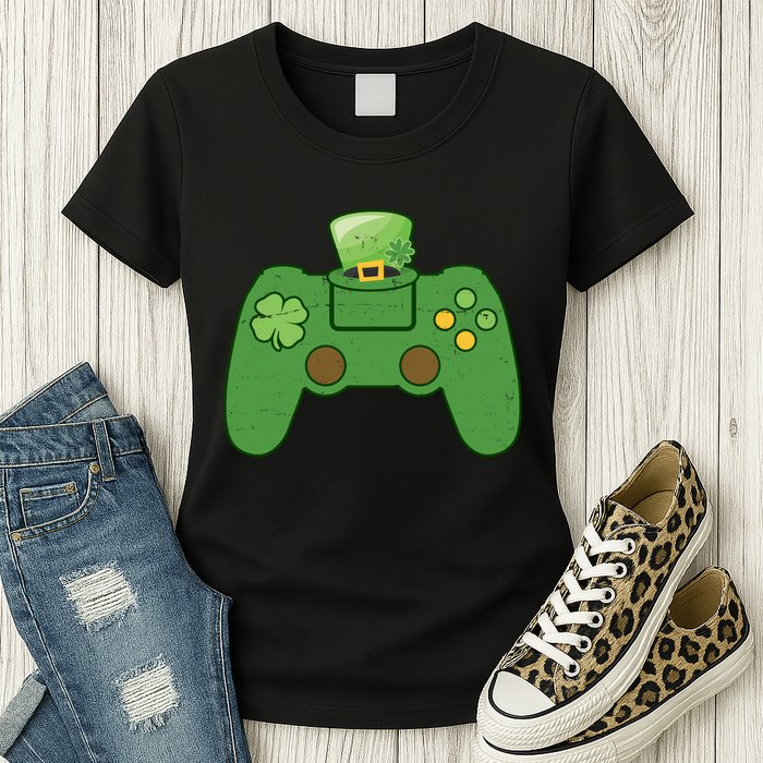 St Patrick's Day Gaming Controller Womens T-Shirt