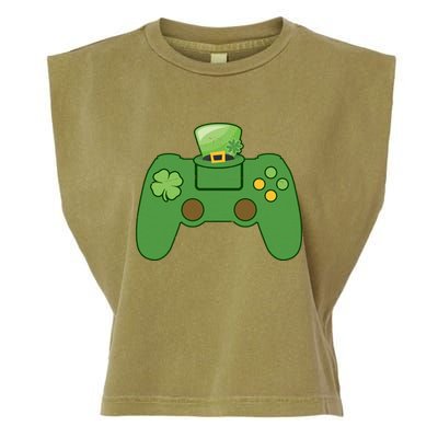 St Patrick's Day Gaming Controller Garment-Dyed Women's Muscle Tee
