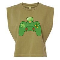 St Patrick's Day Gaming Controller Garment-Dyed Women's Muscle Tee