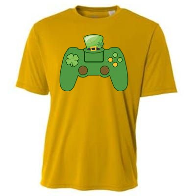 St Patrick's Day Gaming Controller Cooling Performance Crew T-Shirt