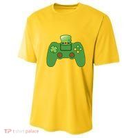 St Patrick's Day Gaming Controller Youth Performance Sprint T-Shirt
