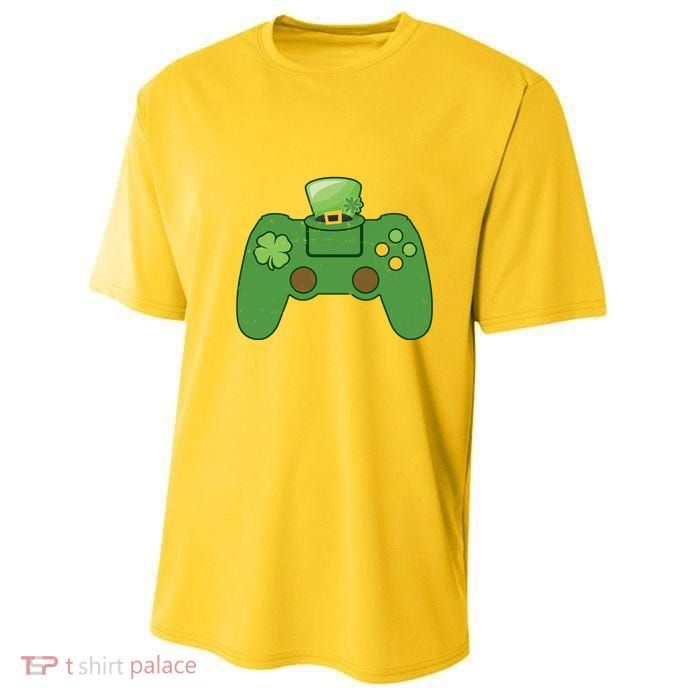 St Patrick's Day Gaming Controller Youth Performance Sprint T-Shirt