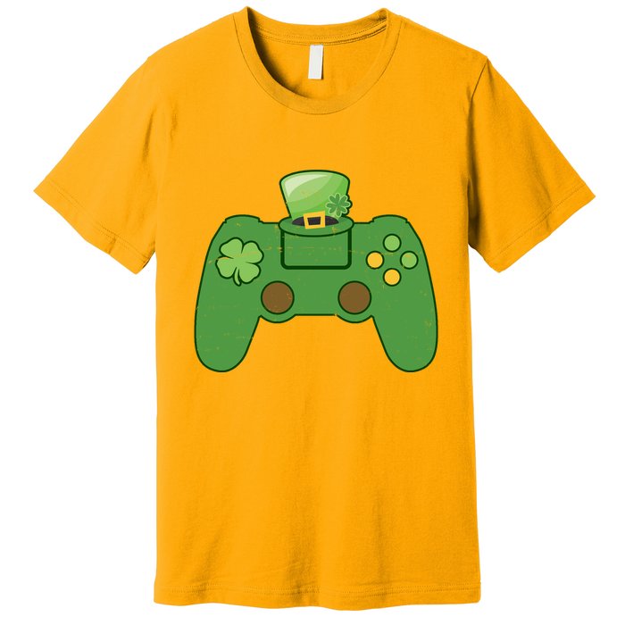 St Patrick's Day Gaming Controller Premium T-Shirt