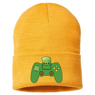 St Patrick's Day Gaming Controller Sustainable Knit Beanie