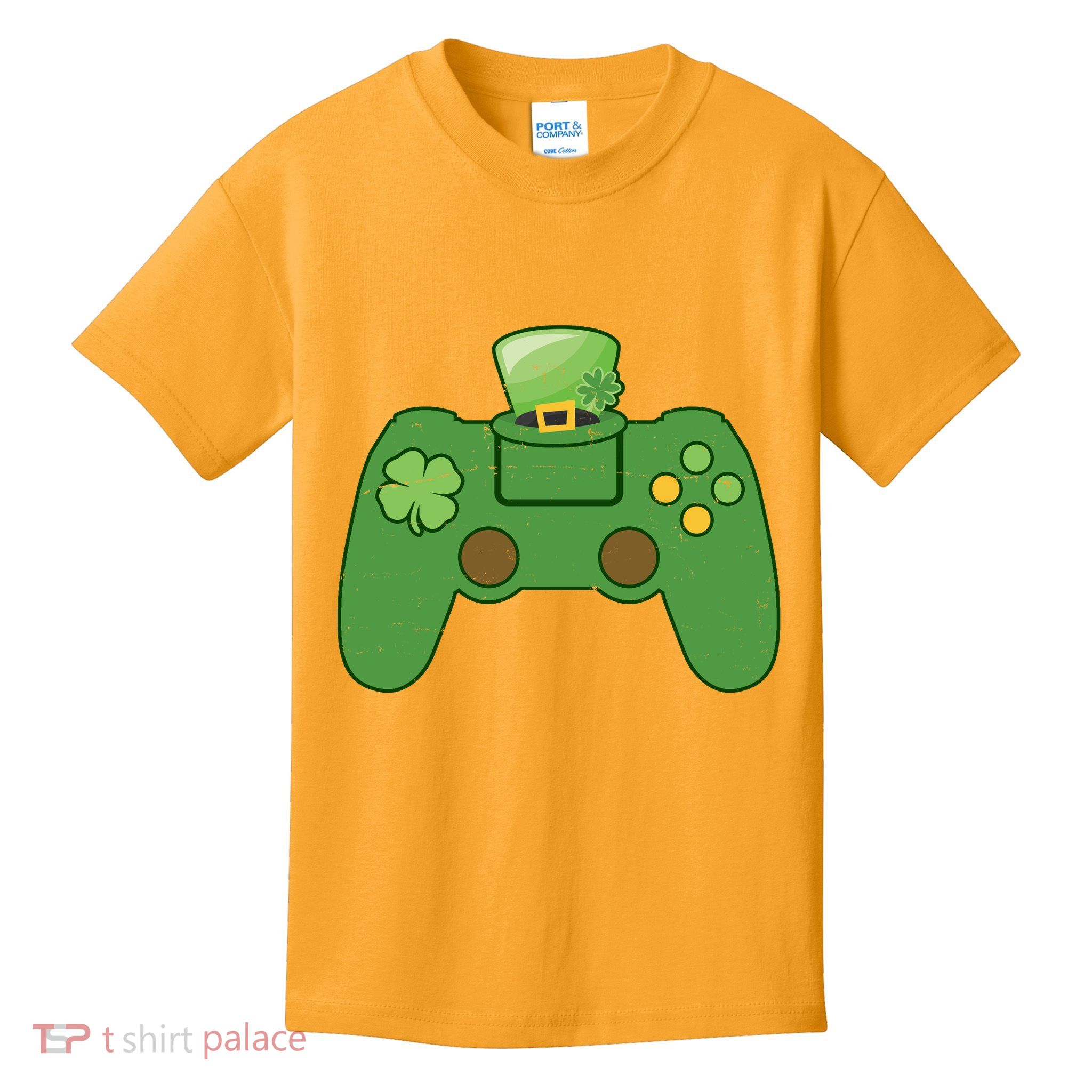 St Patrick's Day Gaming Controller Kids T-Shirt