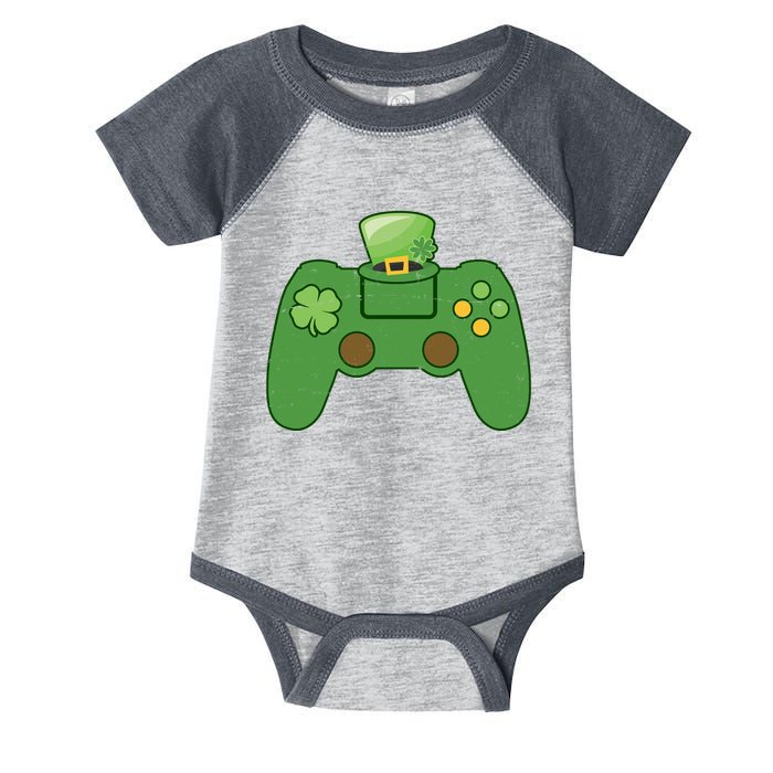 St Patrick's Day Gaming Controller Infant Baby Jersey Bodysuit