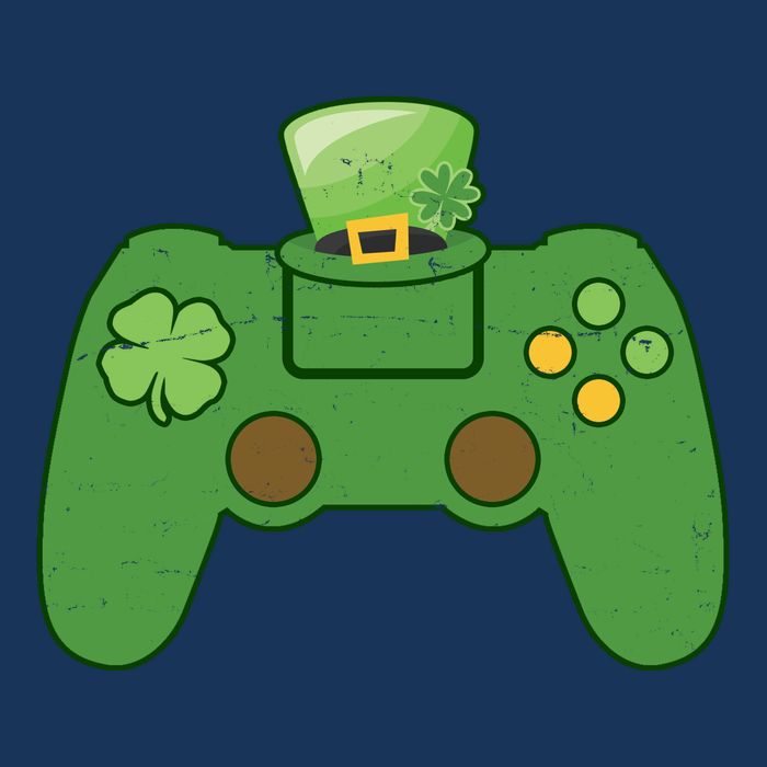 St Patrick's Day Gaming Controller Infant Baby Jersey Bodysuit