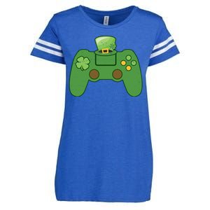 St Patrick's Day Gaming Controller Enza Ladies Jersey Football T-Shirt