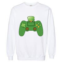 St Patrick's Day Gaming Controller Garment-Dyed Sweatshirt