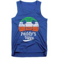 St Patrick Day Vintage St Paddy's Vibes Lucky Shamrock Beach Cute Gift Tank Top