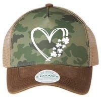 St Patricks Day Irish Heart Shamrocks Legacy Tie Dye Trucker Hat