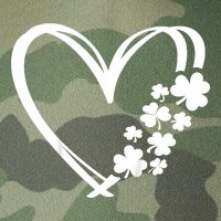 St Patricks Day Irish Heart Shamrocks Legacy Tie Dye Trucker Hat
