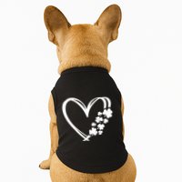 St Patricks Day Irish Heart Shamrocks Doggie Tank