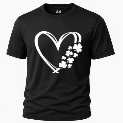 St Patricks Day Irish Heart Shamrocks Performance Shirt
