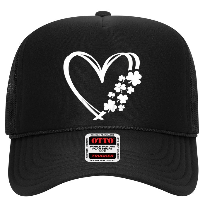 St Patricks Day Irish Heart Shamrocks Trucker Hat