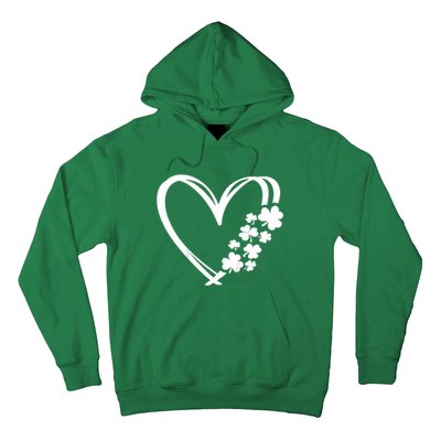 St Patricks Day Irish Heart Shamrocks Hoodie