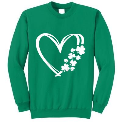 St Patricks Day Irish Heart Shamrocks Sweatshirt