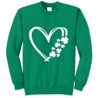 St Patricks Day Irish Heart Shamrocks Sweatshirt